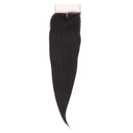 Malaysian Straight 4x4 Transparent Lace Human Hair Closure Private Label