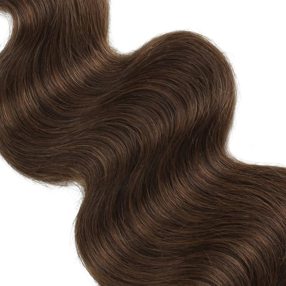 Medium Brown Body Wave 100% Human Hair Bundles Private Label