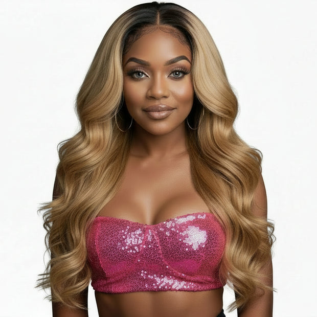 Honey Blonde Body Wave 100% Human Hair Bundles Private Label