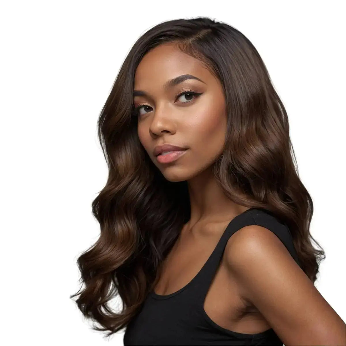 Raw Dark Brown Straight 100% Human Hair Bundles Private Label