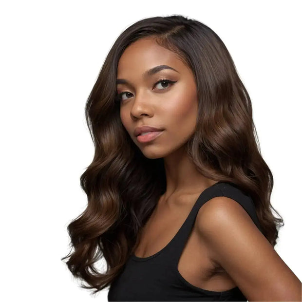 Raw Dark Brown Straight 100% Human Hair Bundles Private Label