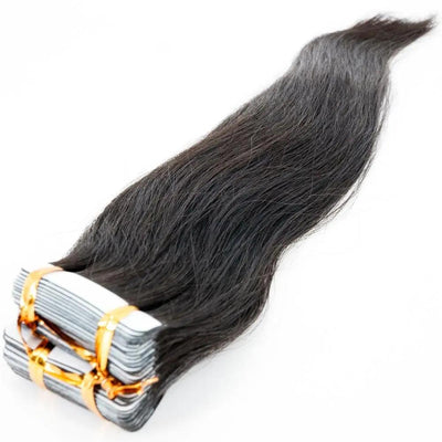 Raw Straight 100% Human Hair Tape In Extensions Private Label
