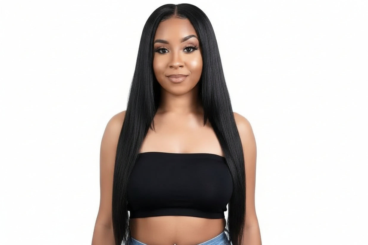 Straight U Part 100% Human Hair Wig The Hair Pusher