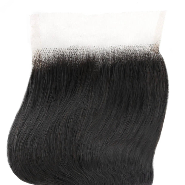 Brazilian Body Wave 4x4 Transparent Lace Human Hair Closure Private Label